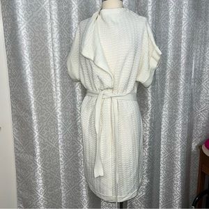 Short Sleeve Wrap Sweater - to the max cream